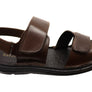 Savelli Sebastian Mens Leather Adjustable Sandals Made In Brazil