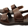 Savelli Sebastian Mens Leather Adjustable Sandals Made In Brazil