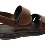 Savelli Sebastian Mens Leather Adjustable Sandals Made In Brazil