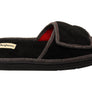 Dearfoams Mens Cooper Quilted Terry Adjustable Strap Slippers