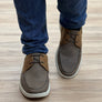 Ferricelli Anchor Men Cushioned Casual Comfort Leather Lace Up Shoes