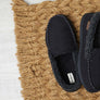 Dearfoam Mens Eli Microsuede Moccasin With Whipstitch Slippers