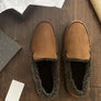 Dearfoam Mens Eli Microsuede Moccasin With Whipstitch Slippers