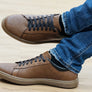 Ferricelli Finch Mens Leather Lace Up Casual Shoes Made In Brazil