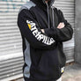 Caterpillar Mens Comfortable Versatile Logo Panel Hooded Sweat Shirt