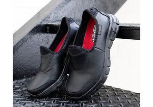 Skechers Shoes Work Black Women Memory Foam Flex Relax Fit Slip Resistant  76536