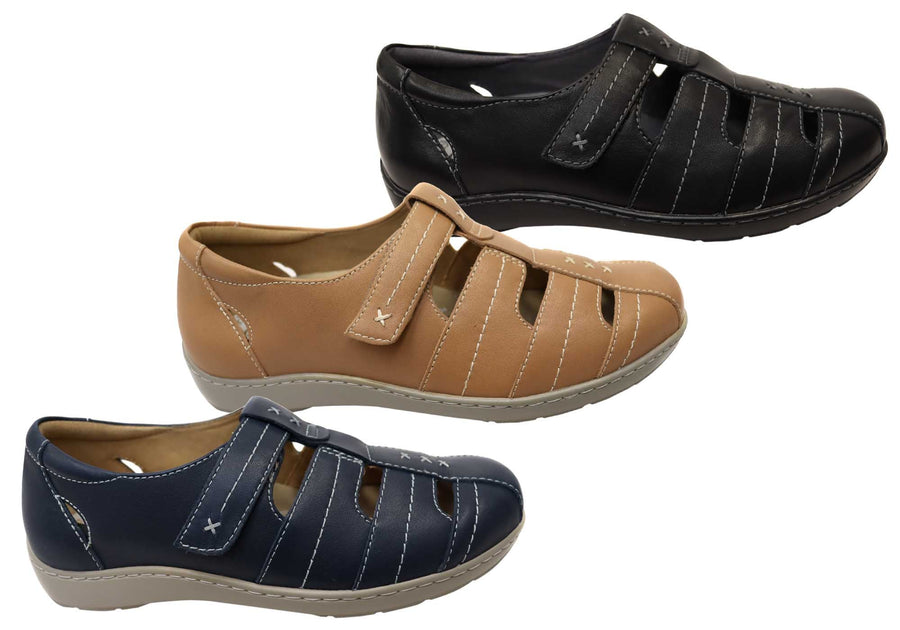 Scholl Orthaheel Wendy Womens Comfortable Supportive Leather Shoes