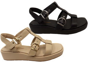 Hush Puppies Equity Womens Comfortable Leather Sandals