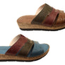 Orizonte Cottage Womens Comfortable European Leather Slides Sandals