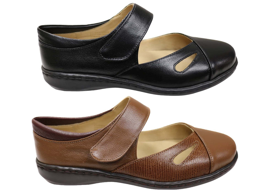 Opananken Paula Womens Comfortable Brazilian Leather Mary Jane Shoes