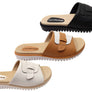 Comfortflex Samantha Womens Leather Slides Sandals Made In Brazil