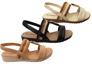 Campesi Harrisa Womens Comfortable Sandals Made In Brazil