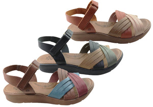 New Face Bellis Womens Comfortable Leather Sandals Made In Brazil