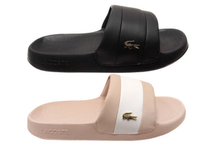 Lacoste Womens Comfortable Serve Slide Hybrid Slides Sandals