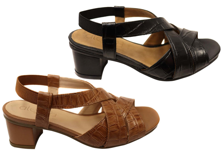 Opananken Madison Womens Comfortable Leather Low Heel Sandals