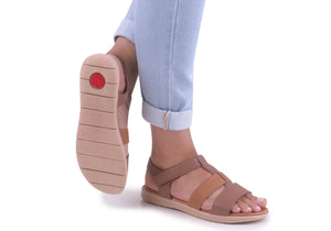 Usaflex Arwen Womens Comfortable Leather Sandals Made In Brazil