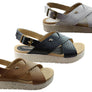 Pegada Nelba Womens Comfortable Leather Sandals Made In Brazil