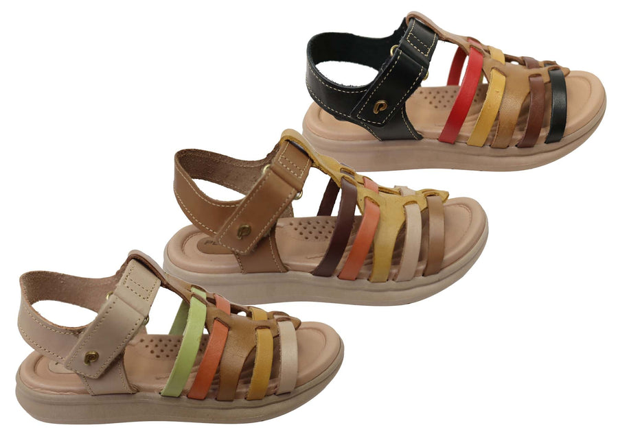 Pegada Eisha Womens Comfortable Leather Sandals Made In Brazil