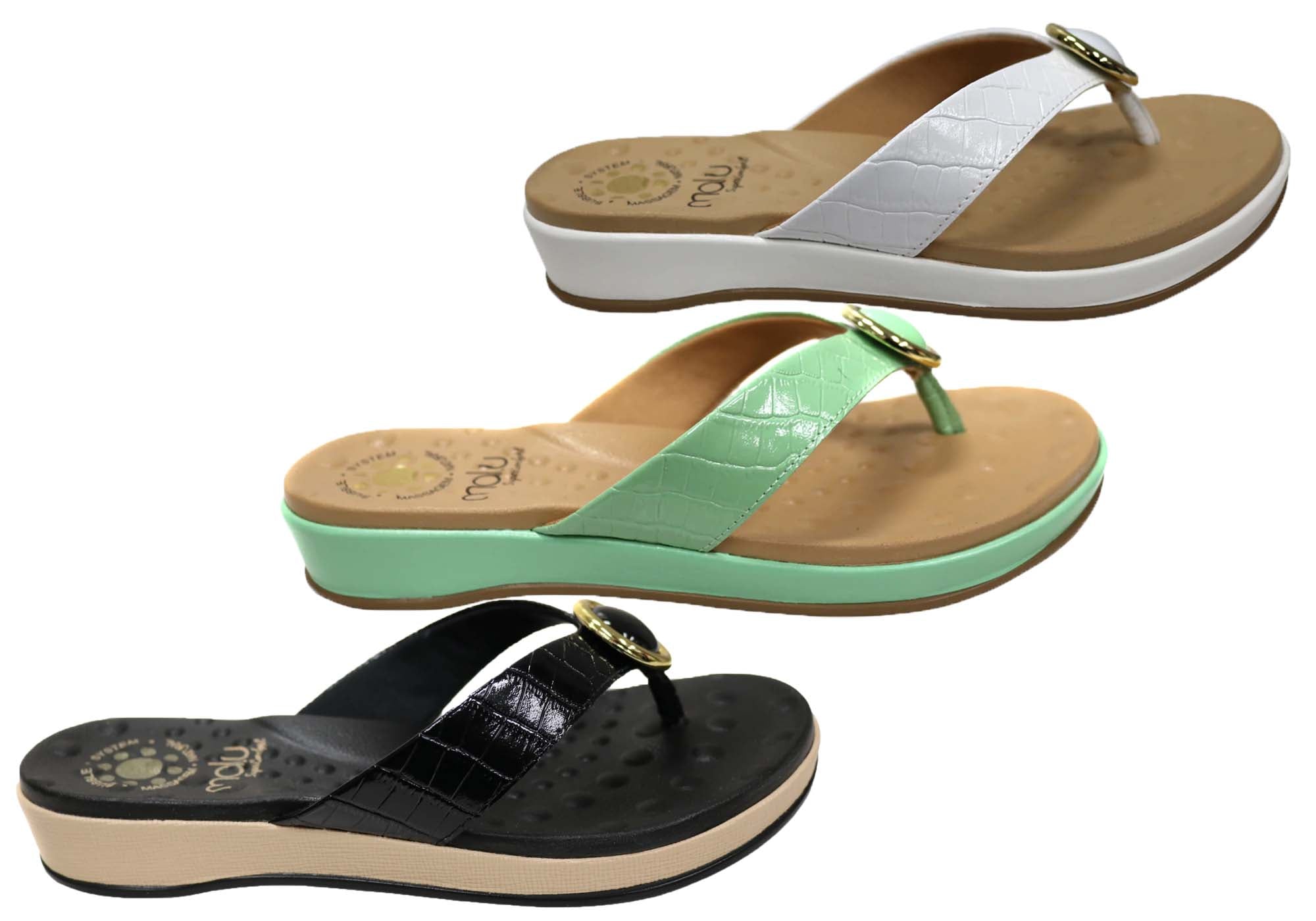 Malu Supercomfort Larra Womens Comfort Thongs Sandals Made In Brazil