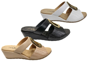 Malu Supercomfort Amosar Womens Comfort Wedge Slides Made In Brazil