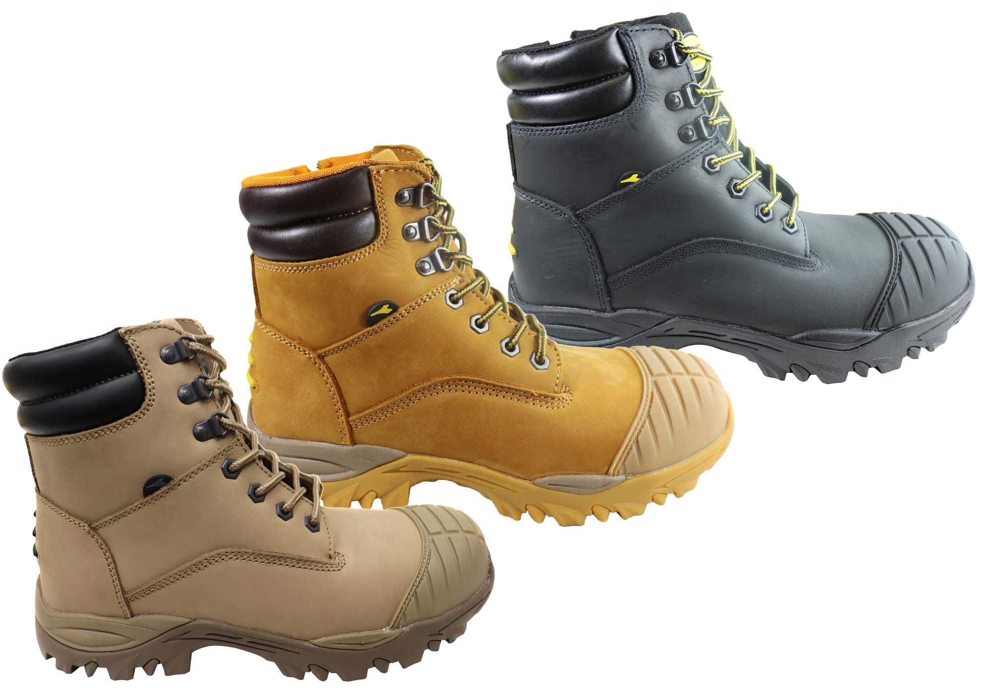 Diadora Mens Craze Zip Comfortable Composite Toe Cap Work Boots