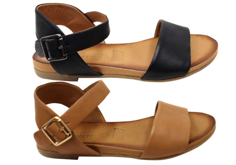 Orizonte Eclipse Womens Comfortable European Leather Sandals