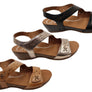 Scholl Orthaheel Jenna Womens Comfortable Leather Wedge Sandals