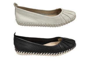 Bottero Namibia Womens Comfortable Leather Flats Shoes Made In Brazil