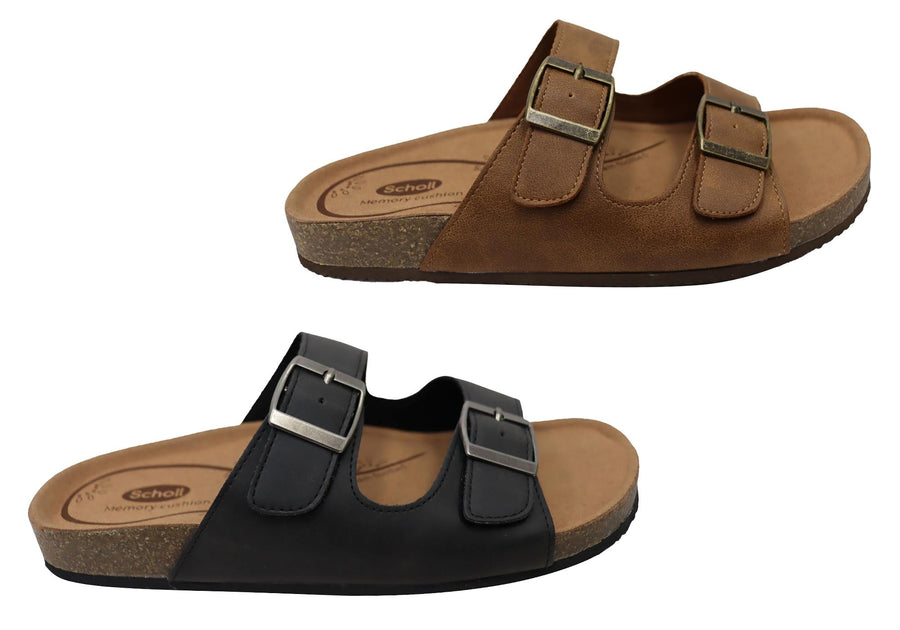 Scholl Orthaheel Beth Womens Comfortable Slides Sandals