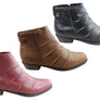 Andacco Avenue Womens Leather Comfortable Ankle Boots Made In Brazil