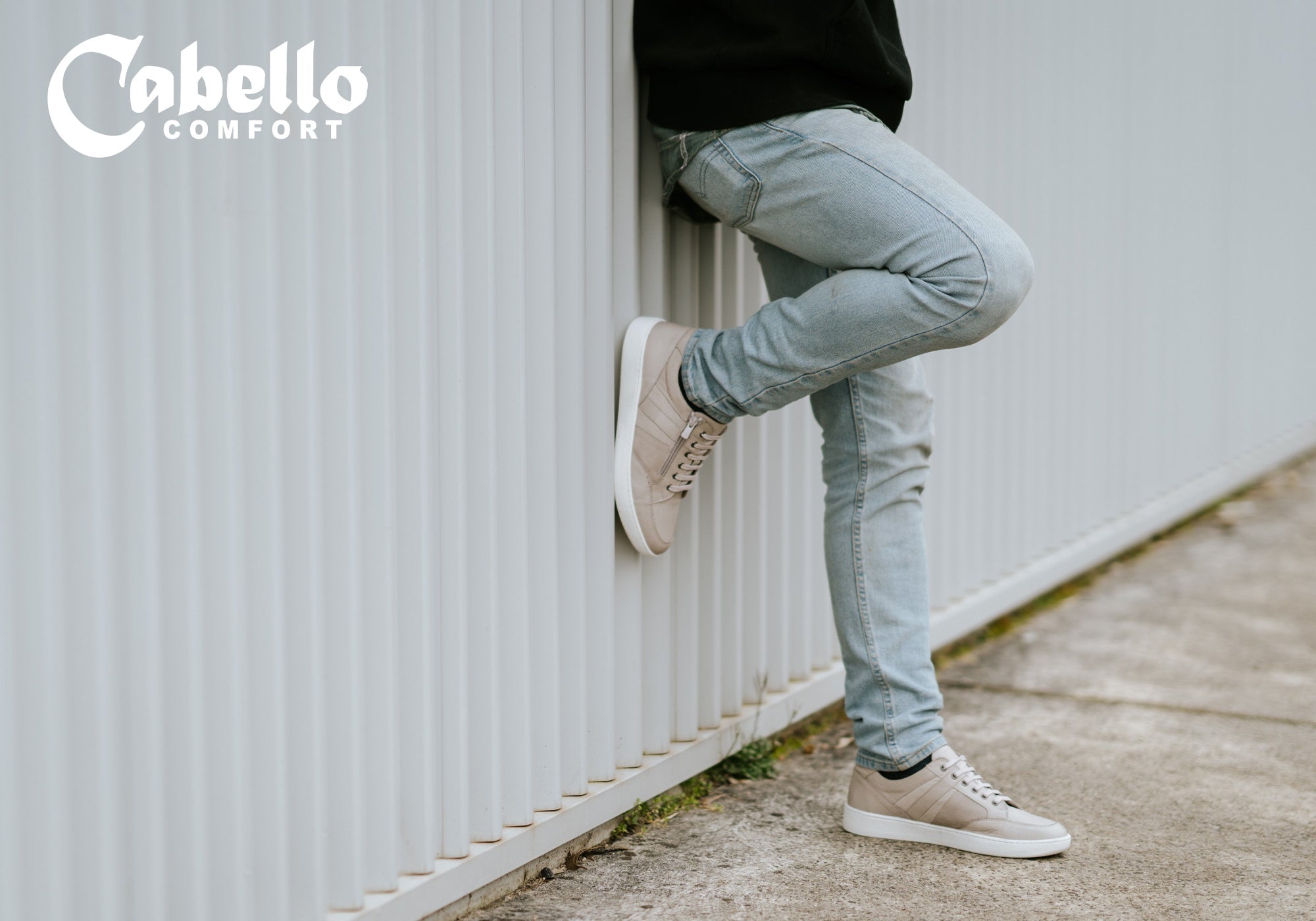 Cabello Comfort Finn Mens Comfortable European Leather Casual Shoes