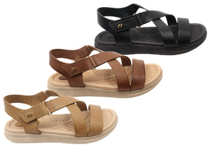 Pegada Mavada Womens Comfortable Leather Sandals Made In Brazil