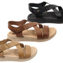 Pegada Mavada Womens Comfortable Leather Sandals Made In Brazil