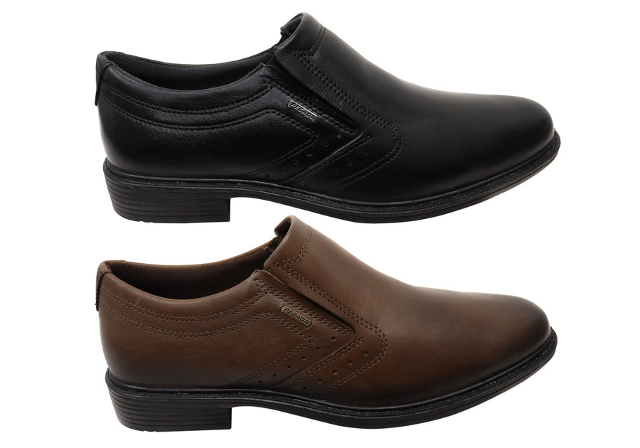 Pegada Kaine Mens Comfortable Brazilian Leather Slip On Dress Shoes