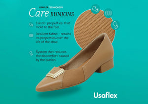 Usaflex Patrice Womens Low Heel Leather Shoes Made In Brazil