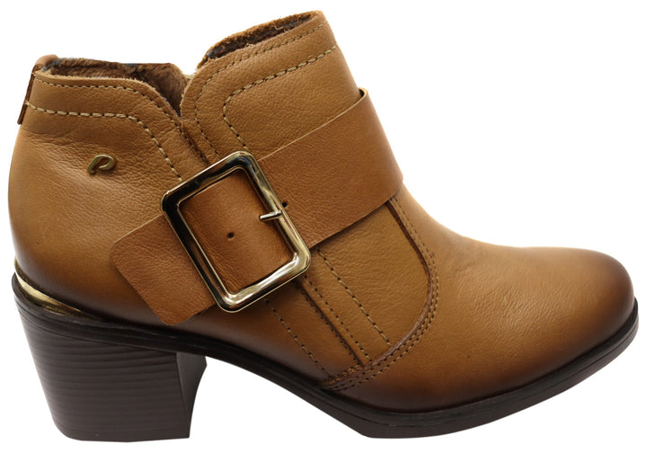 Pegada Macey Womens Comfortable Brazilian Leather Ankle Boots