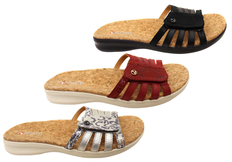 Revere Peru Womens Comfortable Supportive Slides Sandals