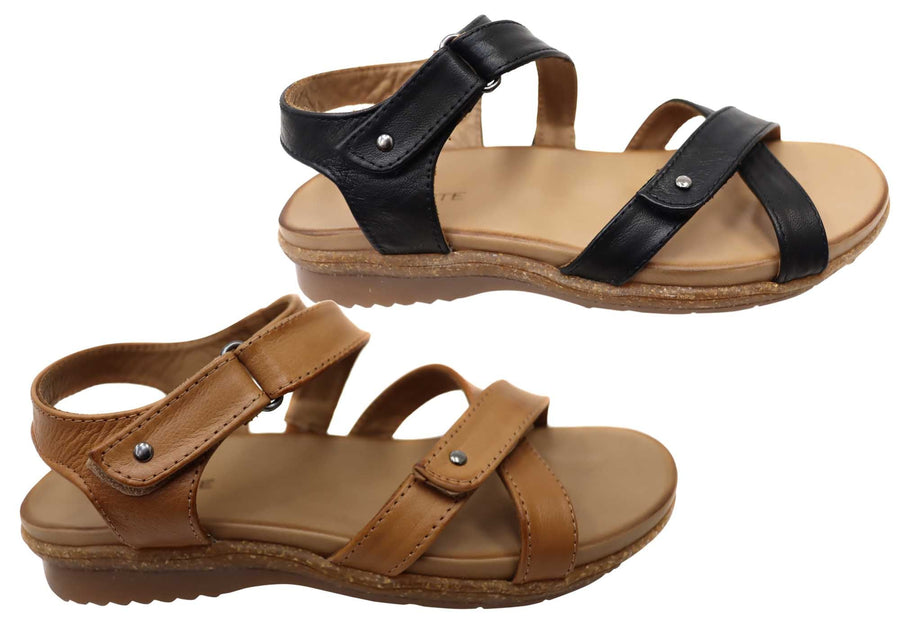 Orizonte Orbost Womens Comfortable European Leather Sandals