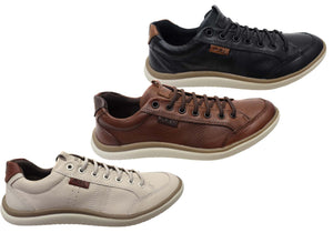 Ferricelli Richard Mens Brazilian Comfort Leather Slip On Casual Shoes