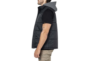 Caterpillar Mens Comfortable Durable Hooded Work Vest