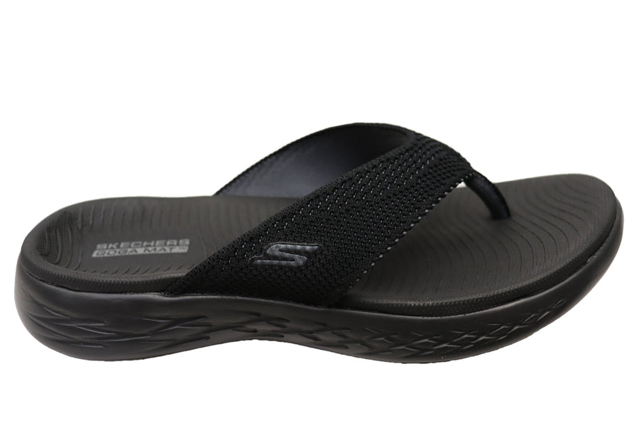 Skechers Womens On The Go 600 Flourish Comfortable Thongs Sandals