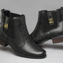 Pegada Carla Womens Low Heel Leather Ankle Boots Made In Brazil