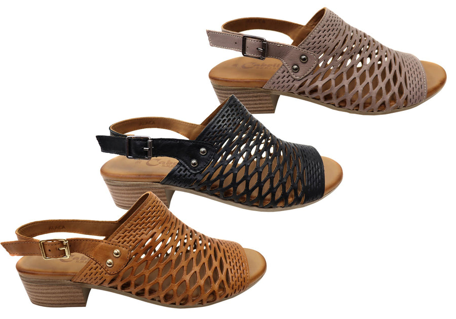 Cabello Comfort Alaca Womens Comfortable European Leather Sandals