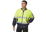 Hard Yakka Mens Core Hi Vis Waterproof Bomber Jacket