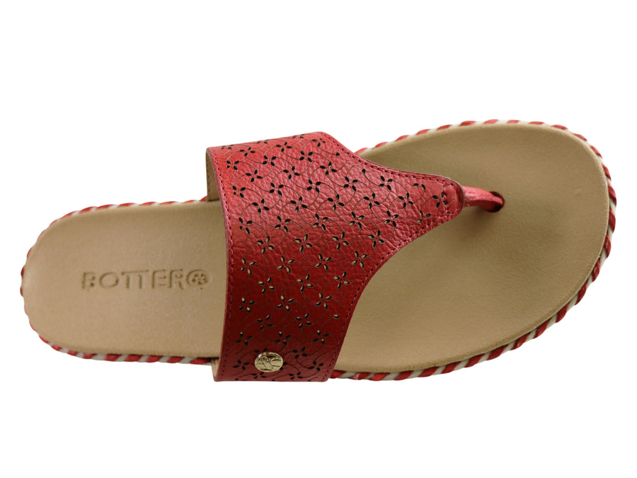 Bottero Bahamas Womens Comfort Leather Thongs Made In Brazil