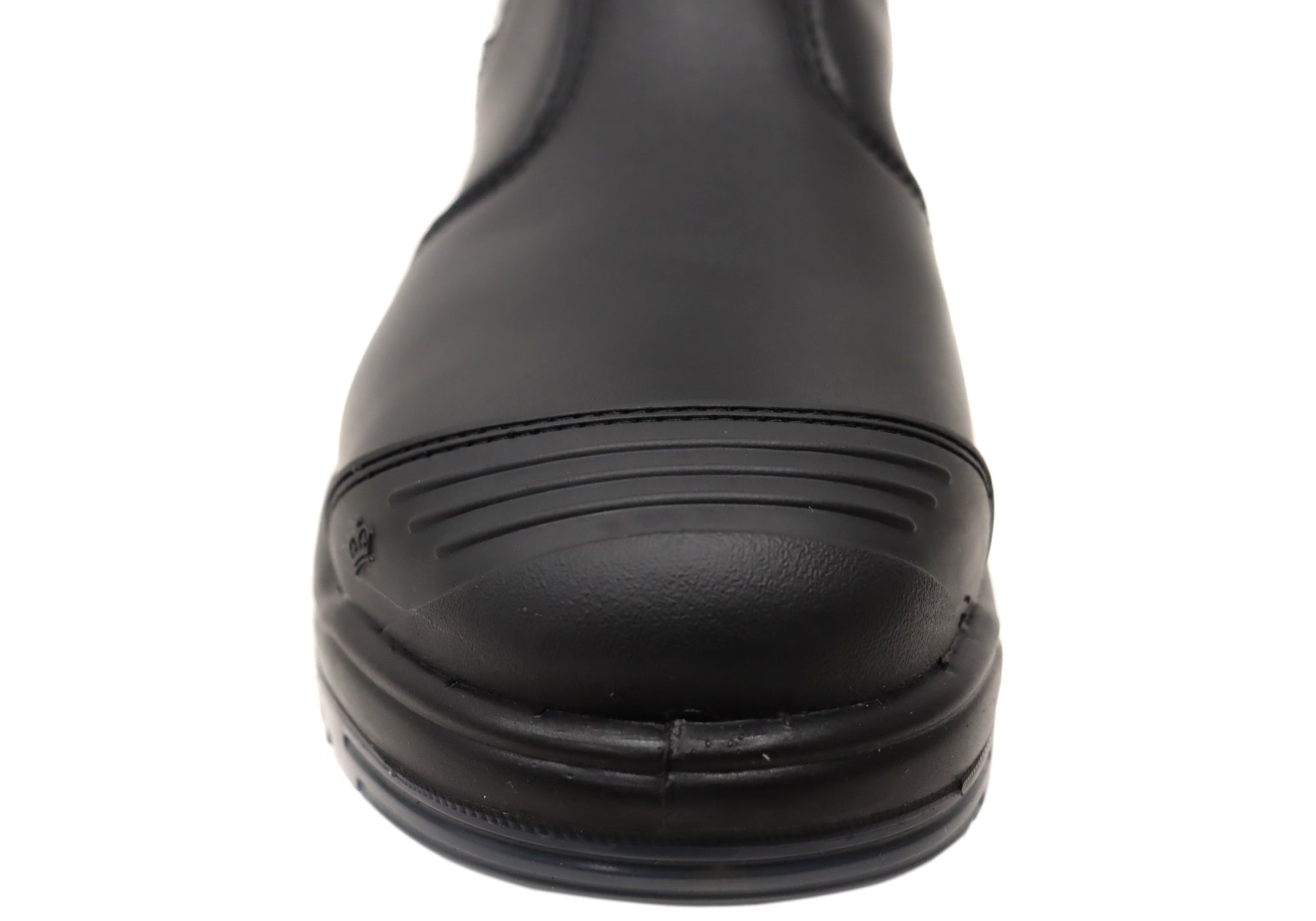 KingGee Mens Black Tradie Gusset Steel Cap Safety Boots With Scuff Cap