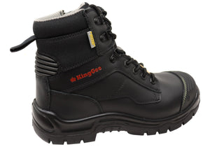 KingGee Mens Phoenix Zip Lace Composite Safety Work Boots