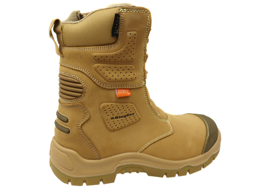 KingGee Mens Bennu Rigger Steel Toe Safety Work Boots