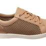 Homyped Womens Lotti Lace Lace Up Leather Wide Fit Casual Shoes