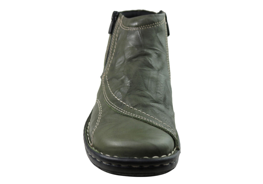 Cabello Comfort 5250-27 Womens Leather Boots Made In Turkey